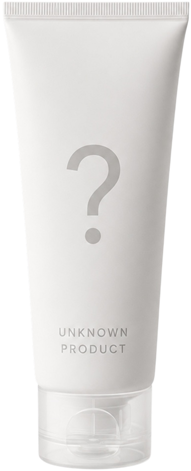 An unbranded tube marked with a question mark, standing in for whatever product you are scanning.